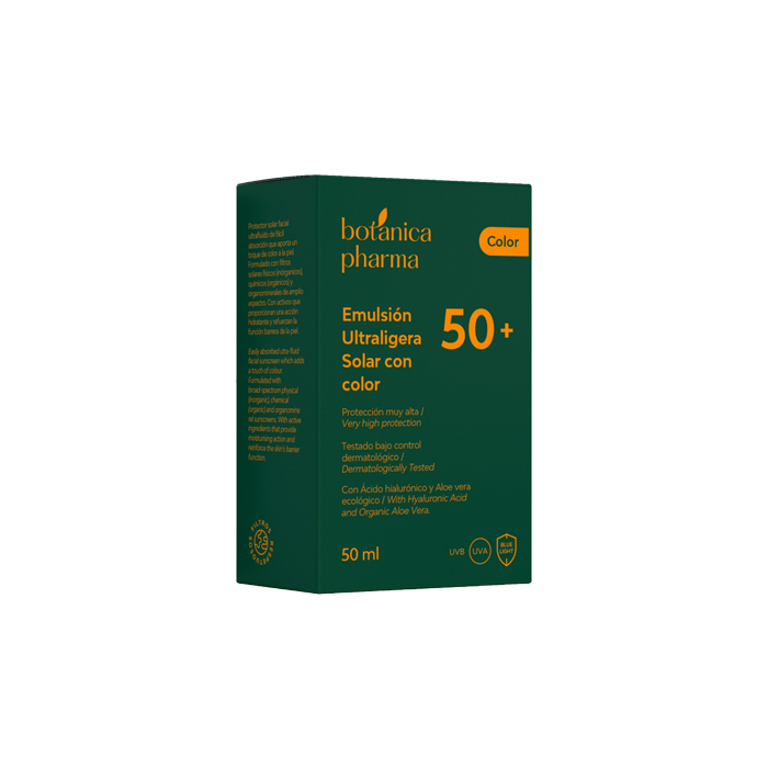 Botánica Pharma Emulsión Ultraligera Solar con Color Spf50+ 50ml
