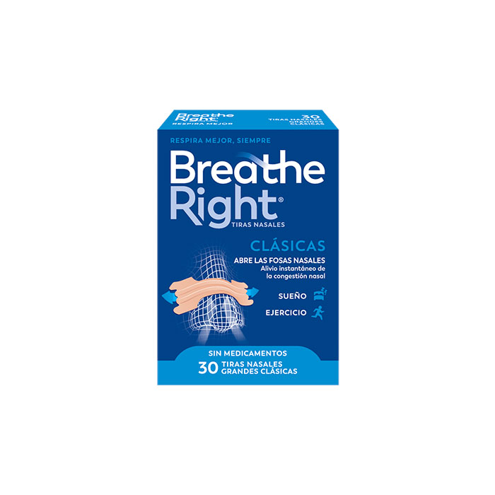 Breathe Right Tira Nasal Grande 30 Unidades