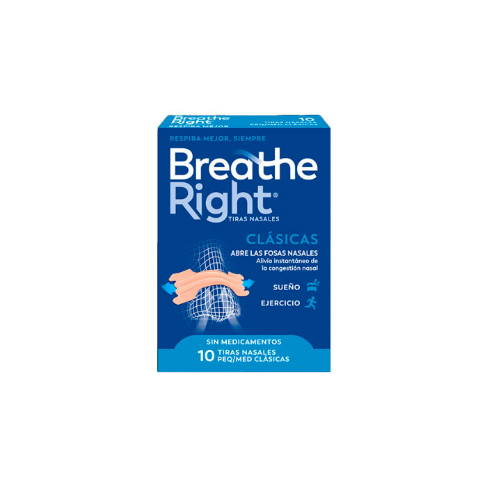 Breathe Right Tira Nasal Pequeña/mediana 10 Unidades