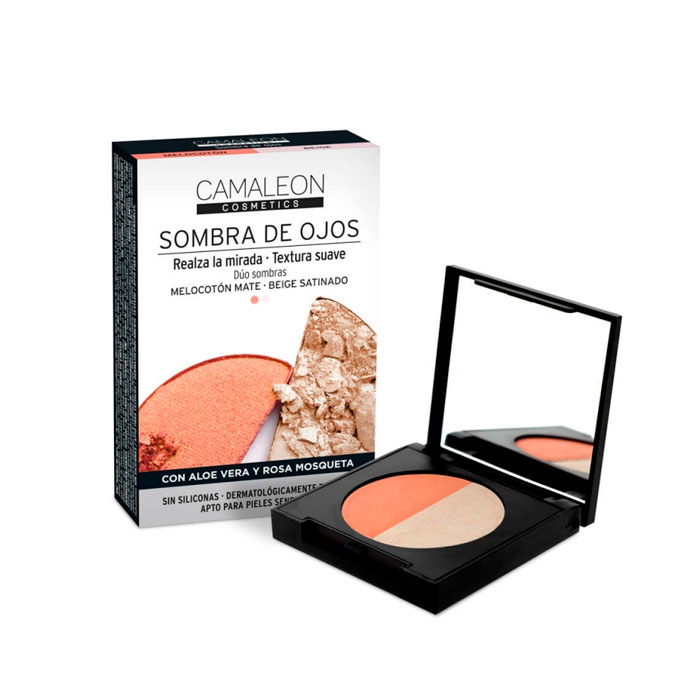 Camaleon Paleta Sombra de Ojos Melocoton y Beige