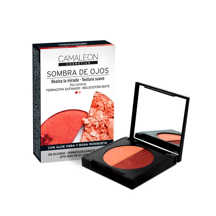 Camaleon Paleta Sombra de Ojos Terracota y Melocoton