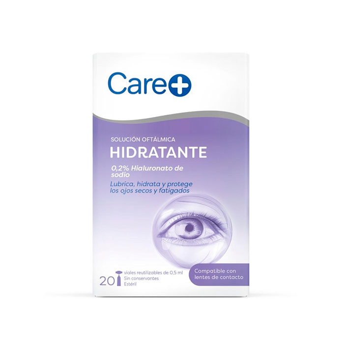 Care+ Solución Oftálmica Hidratante 20 Viales