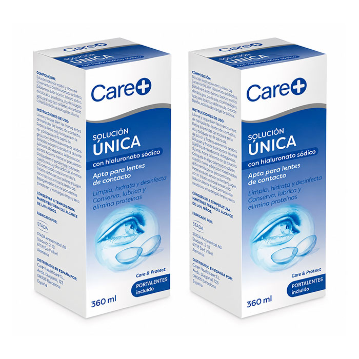 Care+ Solución Única con Hialuronato Sódico Duplo 360ml + 360ml