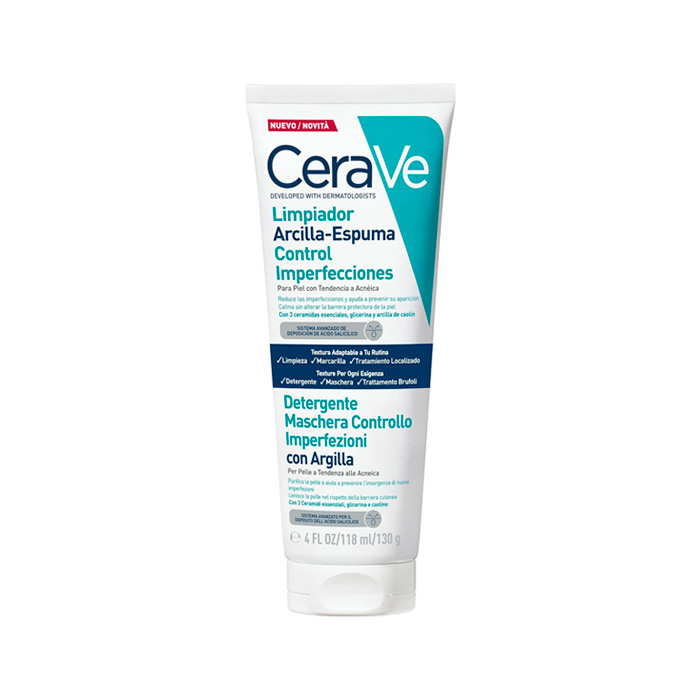 Cerave Limpiador Arcilla-espuma Control Imperpecciones 118ml