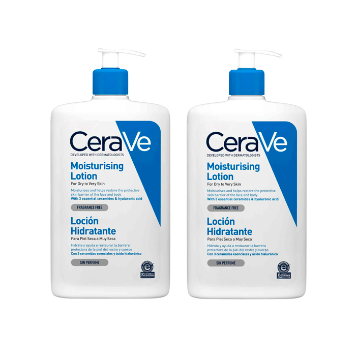 Cerave Loción Hidratante Piel Seca a Muy Seca Duplo 473ml+473ml