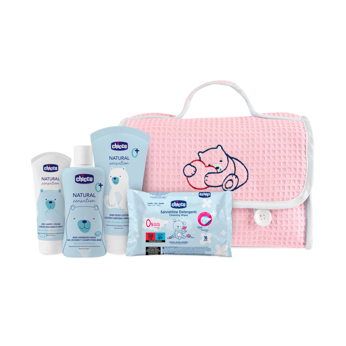 Chicco Bolsa Cosmética Piqué Rosa