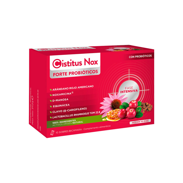 Cistitus Nox Forte Probióticos 10 Sobres Bicámara