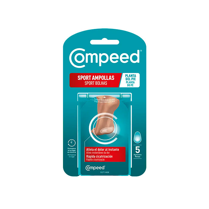 Compeed Apósitos Sport Ampollas Planta Del Pie 5 Unidades