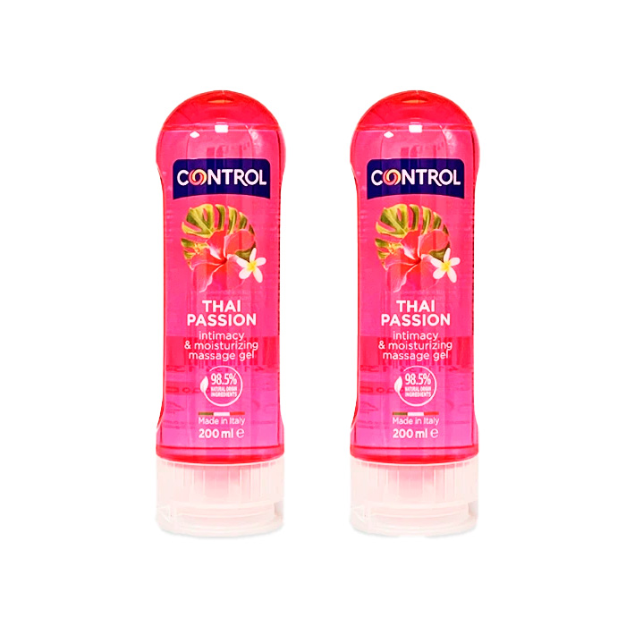 Control Gel Lubricante Thai Passion Duplo 200ml + 200ml