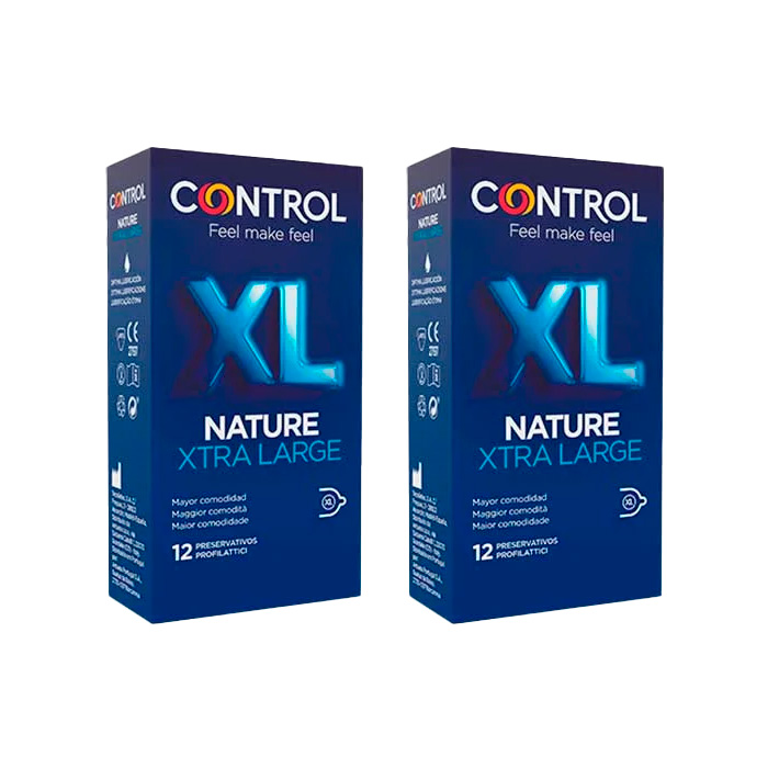 Control Preservativo Nature Xl Duplo 12 + 12 Unidades