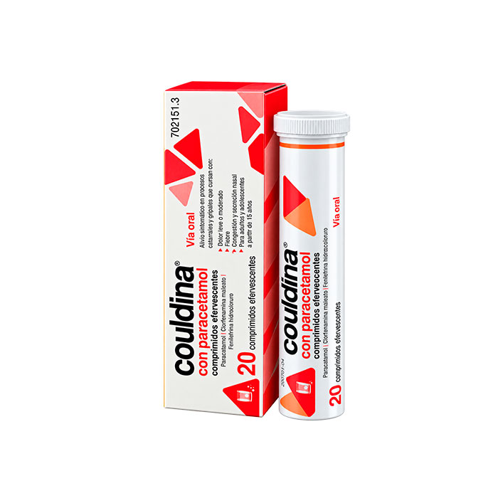 Couldina Paracetamol 20 Comprimidos Efervescentes