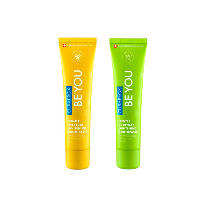 Curaprox Pack Pasta Dental Be You  Pomelo 60ml + Pasta Dental Be You Manzana 60ml