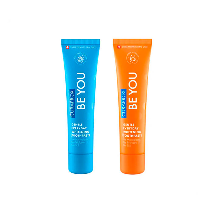 Curaprox Pack Pasta Dental Be You Mora 60ml + Pasta Dental Be You Melocotón 60ml
