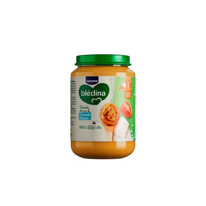 Danone Blédina Potitos Tomate, Arroz y Pescado Blanco 200g