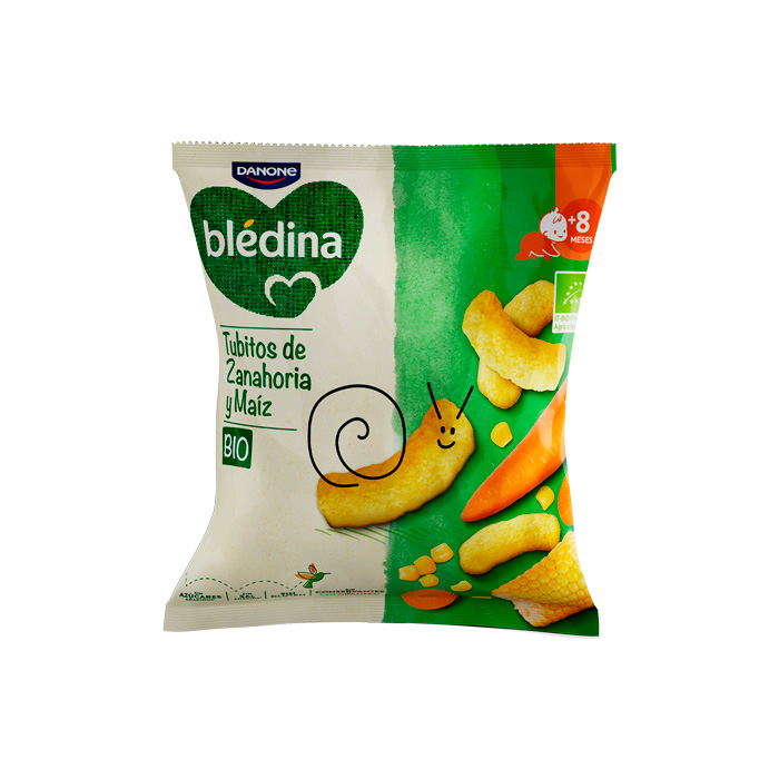 Danone Blédina Tubitos de Zanahoria y Maíz 20g
