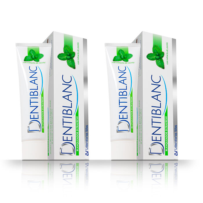 Dentiblanc Pasta Dentífrica Blanqueador Extrafresh Duplo 100ml+100ml