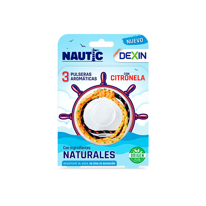 Dexin Nautic Pulsera Aromática con Citronela 3 Unidades