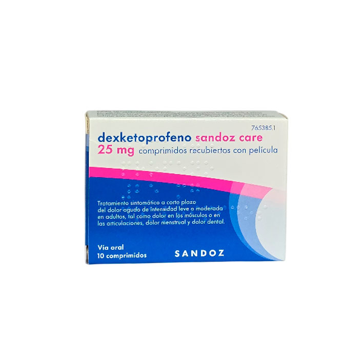Dexketoprofeno Sandoz Care 25mg 10 Comprimidos