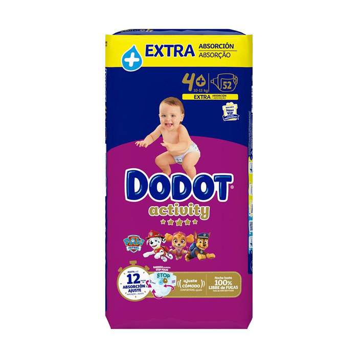 Dodot Activity T-4+ Extra Absorción 52 Uds 10-15kg