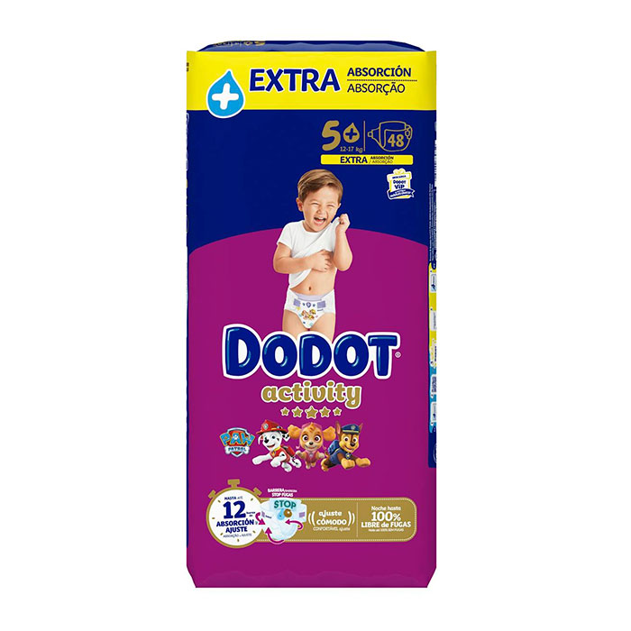 Dodot Activity T-5+ Extra Absorción 48 Uds 12-17kg