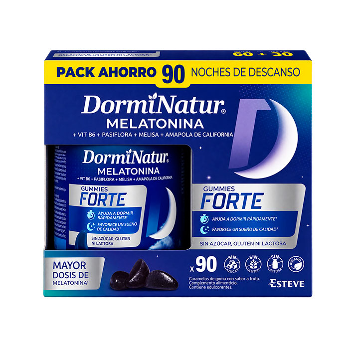 Dorminatur Melatonina Gummies Forte 90 Caramelos de Goma