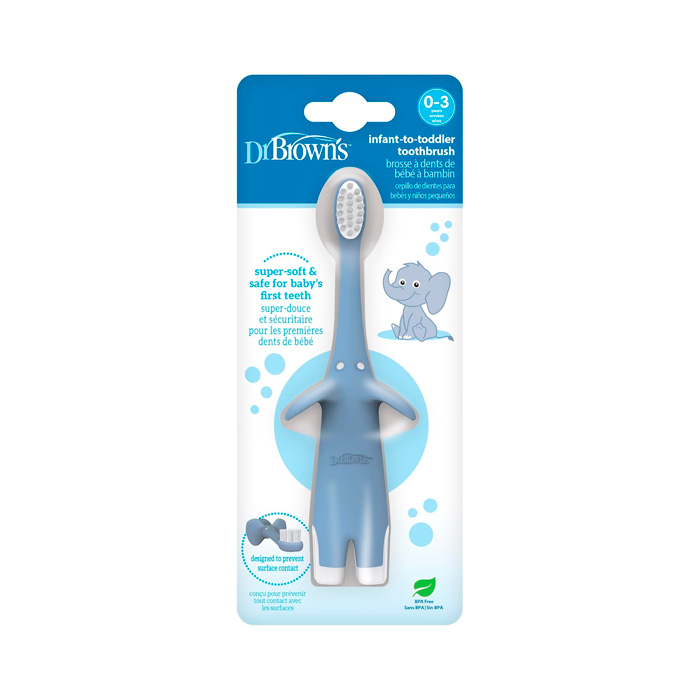 Dr Brown´s Cepillo de Dientes Infantil Elefante Azul