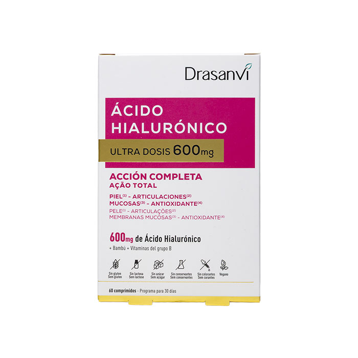 Drasanvi Ácido Hialurónico Ultra Dosis 600mg 60 Comprimidos