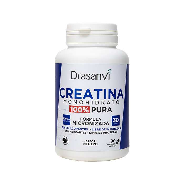 Drasanvi Creatina Monohidrato 100% Pura Sabor Neutro 90 Comprimidos