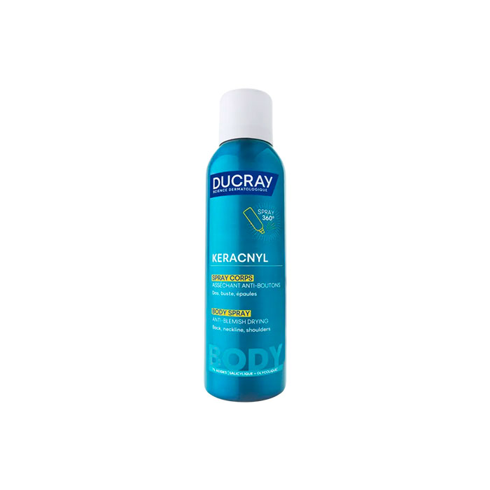 Ducray Keracnyl Spray Corporal Secante Antimperfecciones 150ml