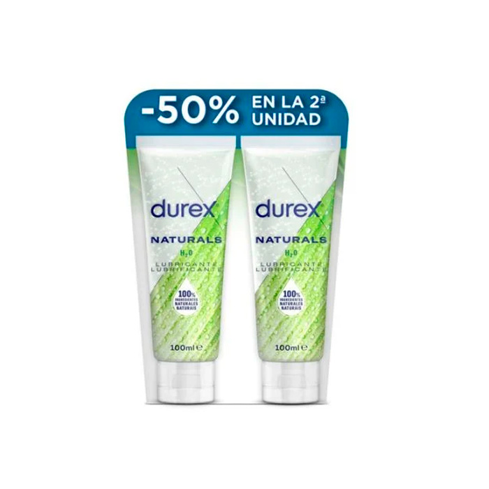 Durex Naturals Lubricante H20 Original Duplo 100ml + 100ml