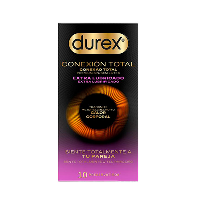 Durex Preservativo Conexión Total Extra Lubricado 10 Unidades
