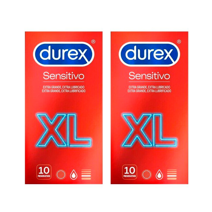 Durex Preservativo Sensitivo Xl Duplo 10+10 Uds