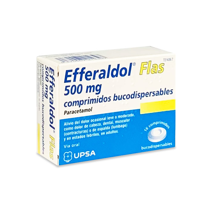 Efferaldol Flas 500 mg 16 Comprimidos Bucodispersables
