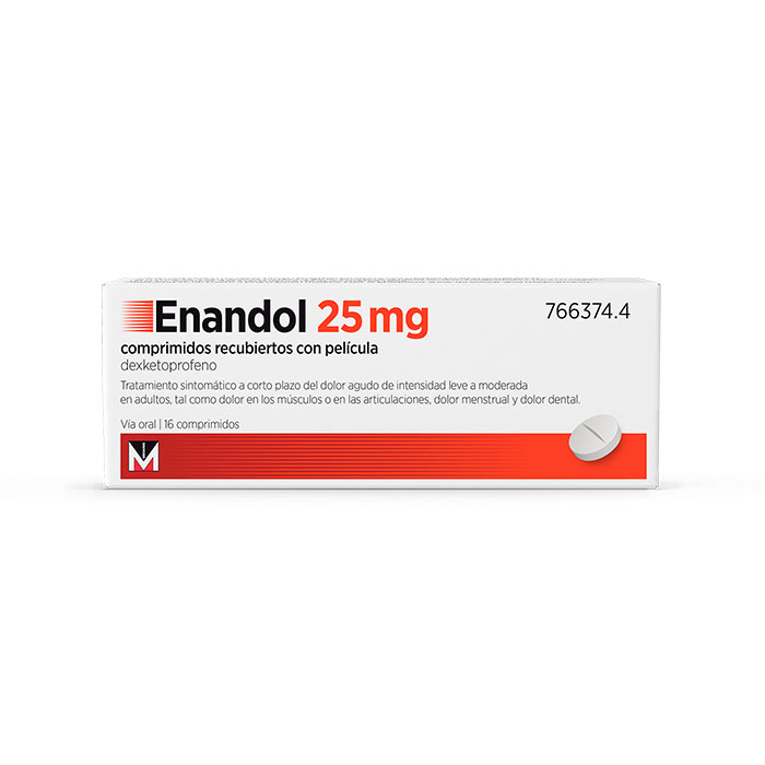 Enandol 25mg 16 Comprimidos Recubiertos