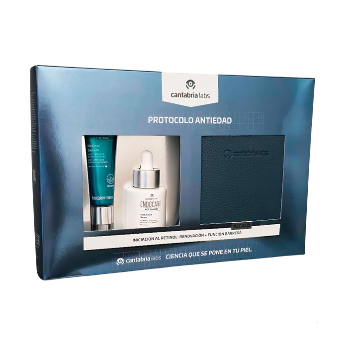 Endocare Protocolo Antiedad Renewal Retinol Serúm 30ml + Age Barrier Hyaluboost Serúm 30ml + Regalo Neceser