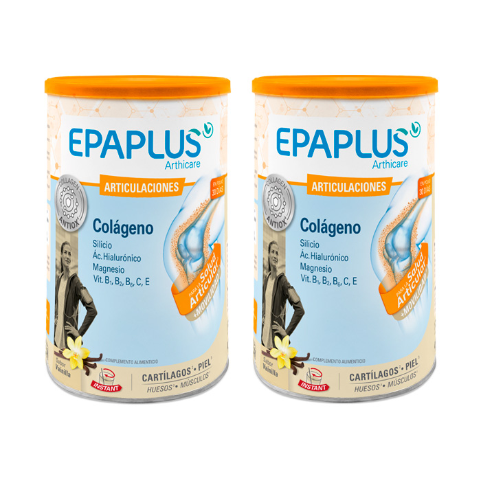 Epaplus Arthicare Colágeno Polvo Articulaciones Sabor Vainilla Duplo 328g + 328g