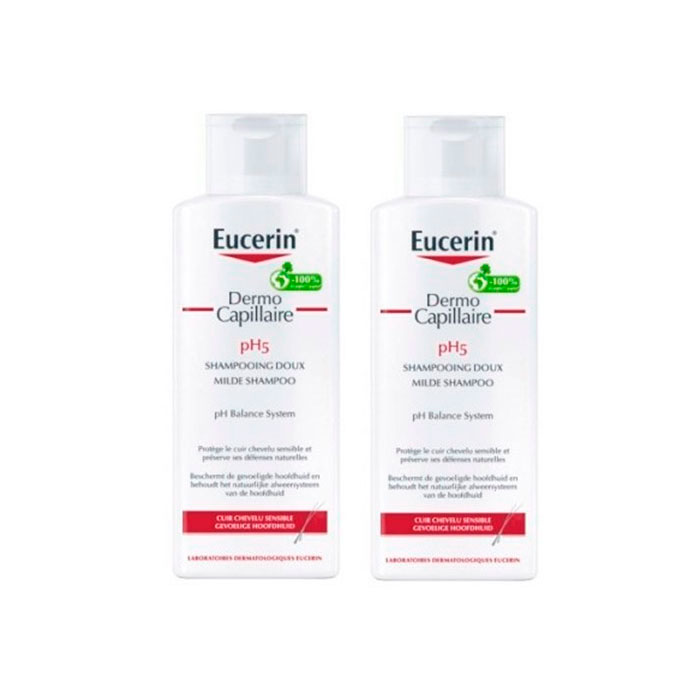 Eucerin Dermocapillaire Ph5 Champú Suave Duplo 250ml + 250ml