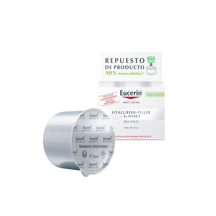 Eucerin Hyaluron Filler Repuesto Crema Día Fps15 Piel Seca 50 ml