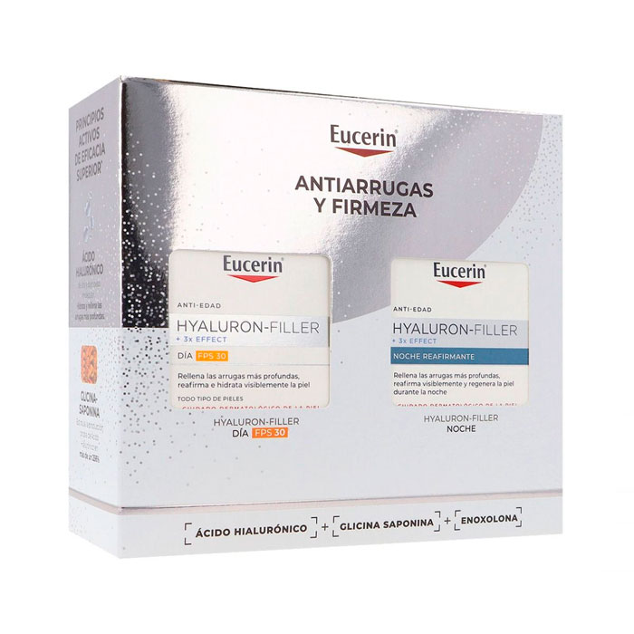 Eucerin Pack Hyaluron Filler + 3x Effect Crema Día Fps30 50ml + Crema Noche Reafirmante 50ml