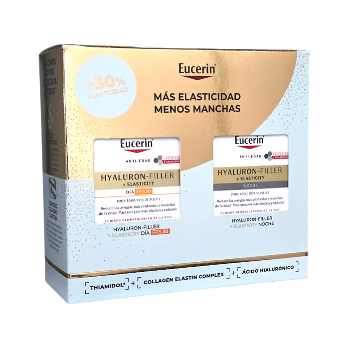 Eucerin Pack Hyaluron Filler + Elasticity Crema Día Fps30 50ml + Crema Noche 50ml