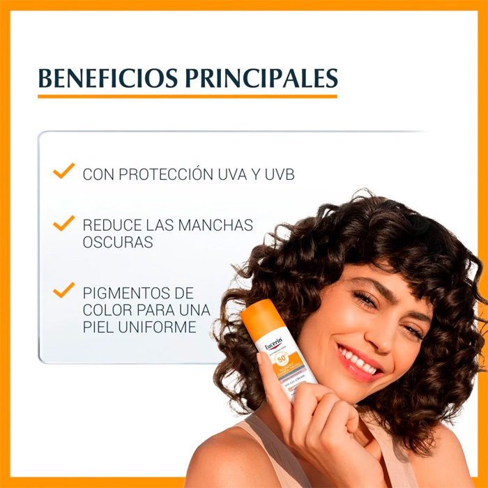 Eucerin Pigment Control Sun Gel Crema Spf50+ con Color Tono Medio 50ml