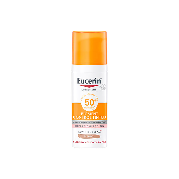 Eucerin Pigment Control Sun Gel Crema Spf50+ con Color Tono Medio 50ml