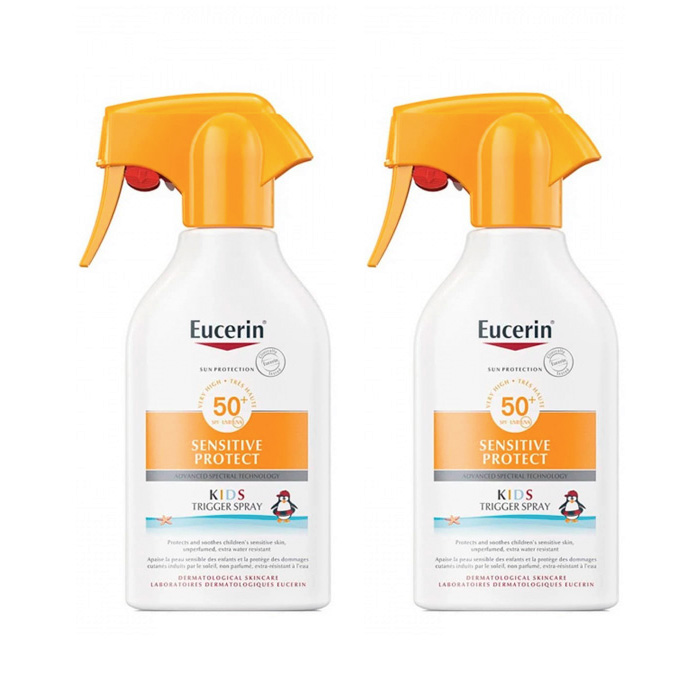Eucerin Sensitive Protect Kids Trigger Spray Spf50+ Duplo 250ml + 250ml