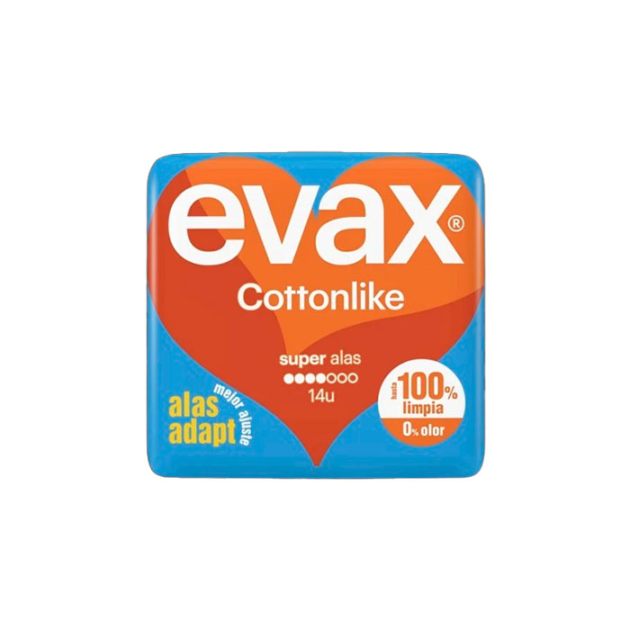 Evax Cottonlike Super Alas 14 Compresas