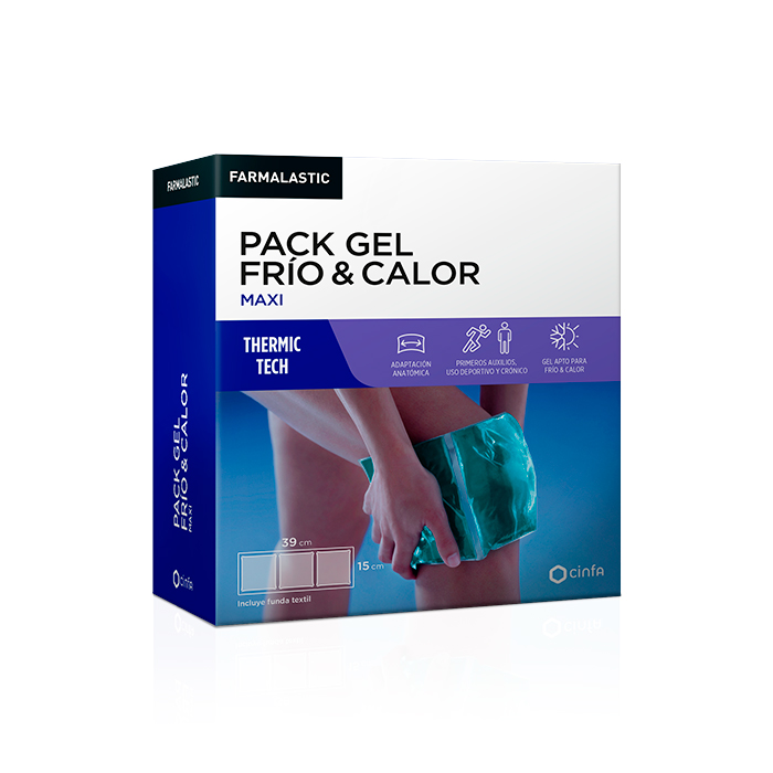 Farmalastic Pack Gel Frío y Calor Maxi 39cm X 15cm