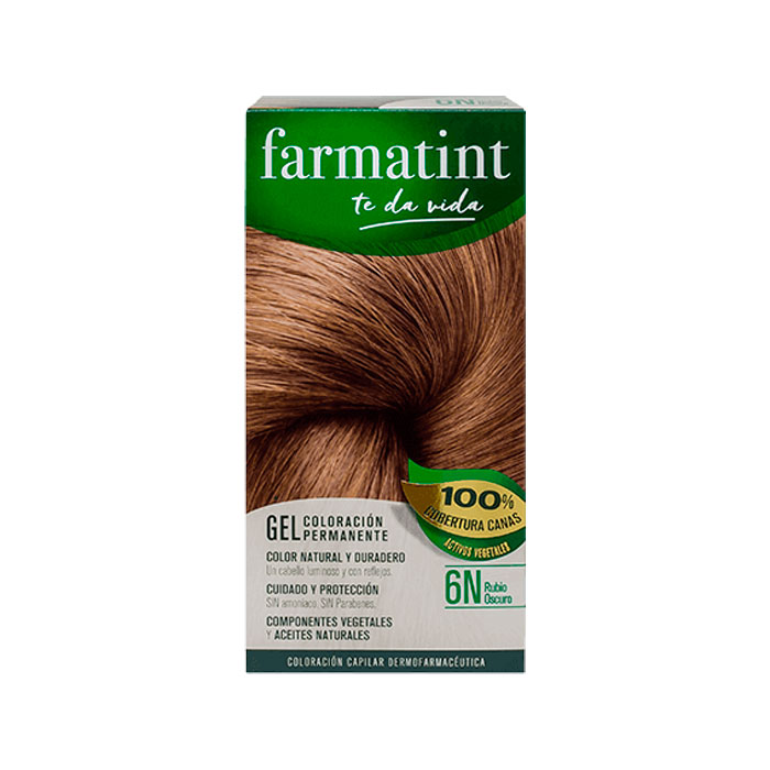 Farmatint 6n Gel Rubio Oscuro 135 ml