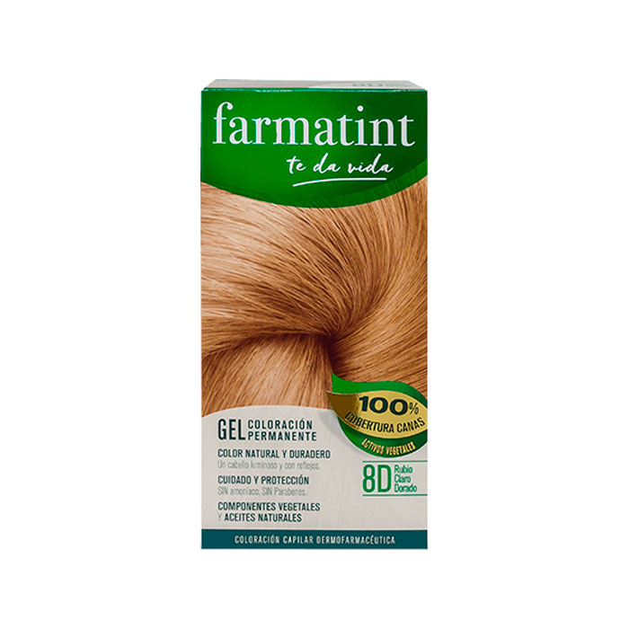 Farmatint 8d Gel Rubio Claro Dorado 135 ml