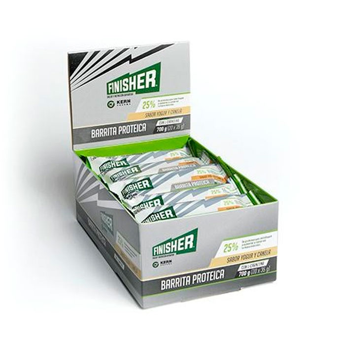 Finisher Barritas Proteicas Yogur y Canela con Chocolate Blanco 20 Unidades