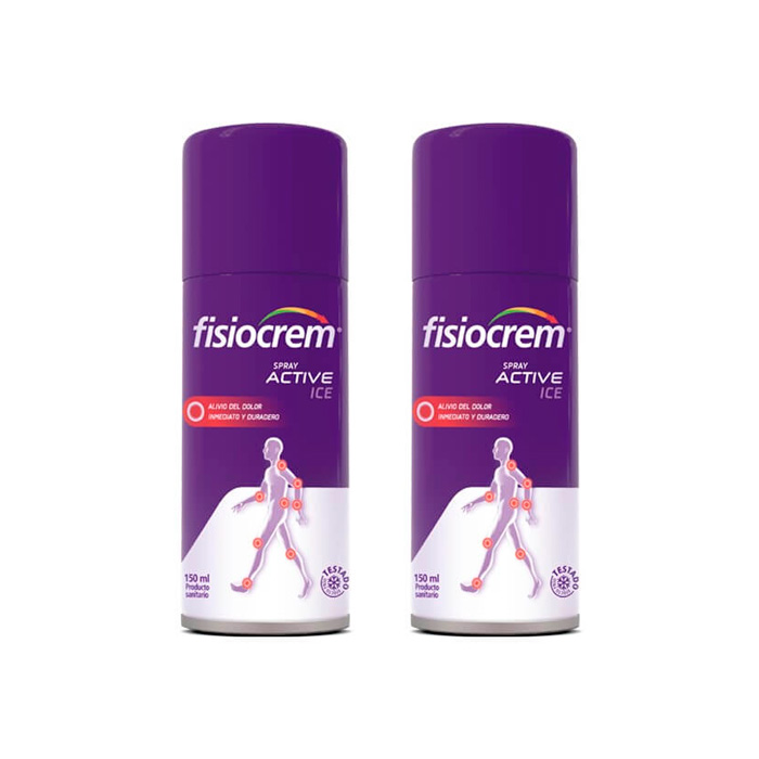 Fisiocrem Spray Active Ice Efecto Frío Duplo 150ml + 150ml