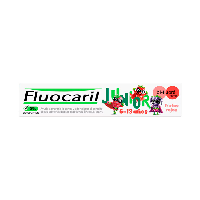 Fluocaril Junior Dentífrico Sabor Frutos Rojos 75ml